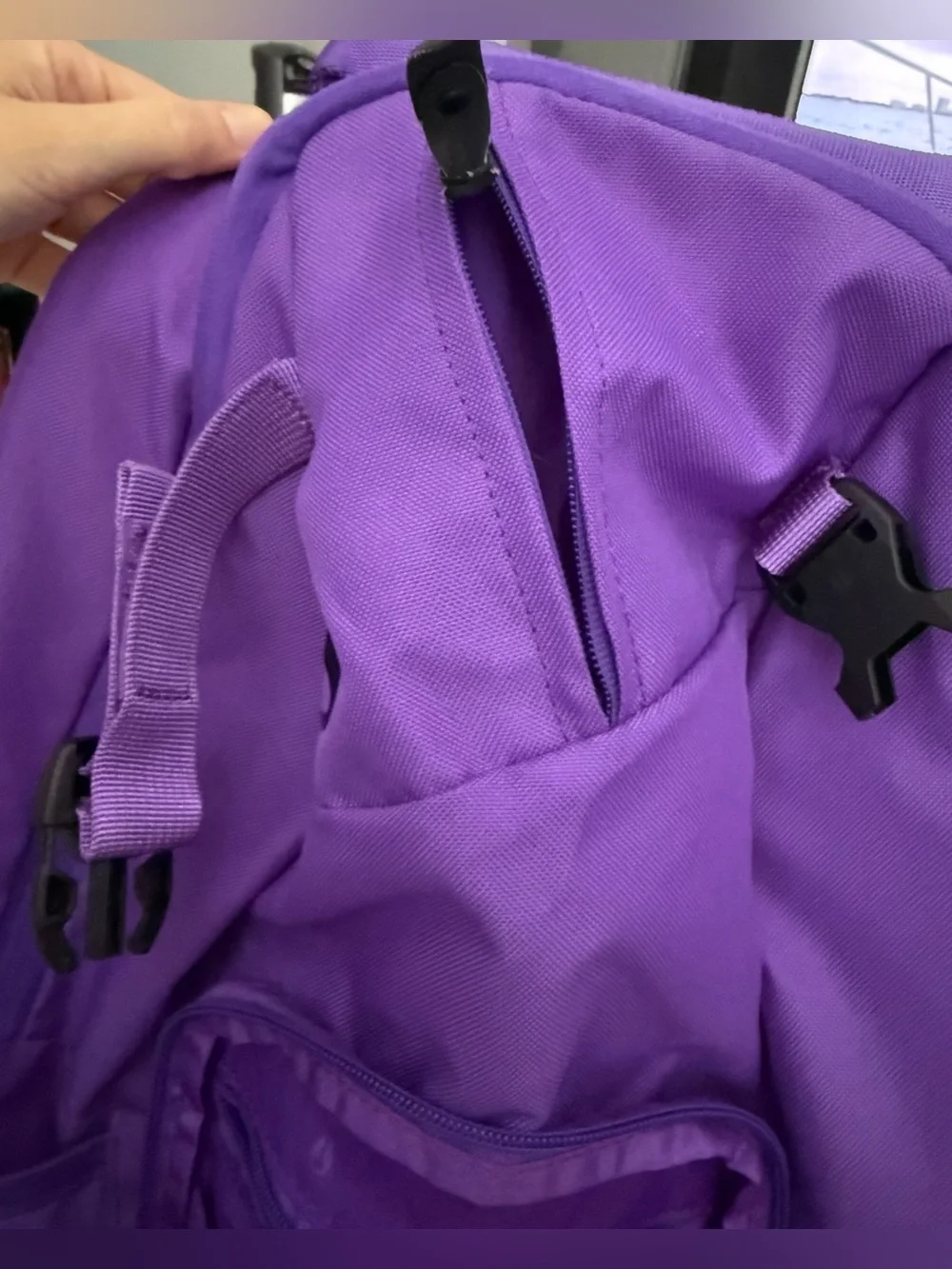 Nikon Purple Men's Backpack with Multiple Pockets